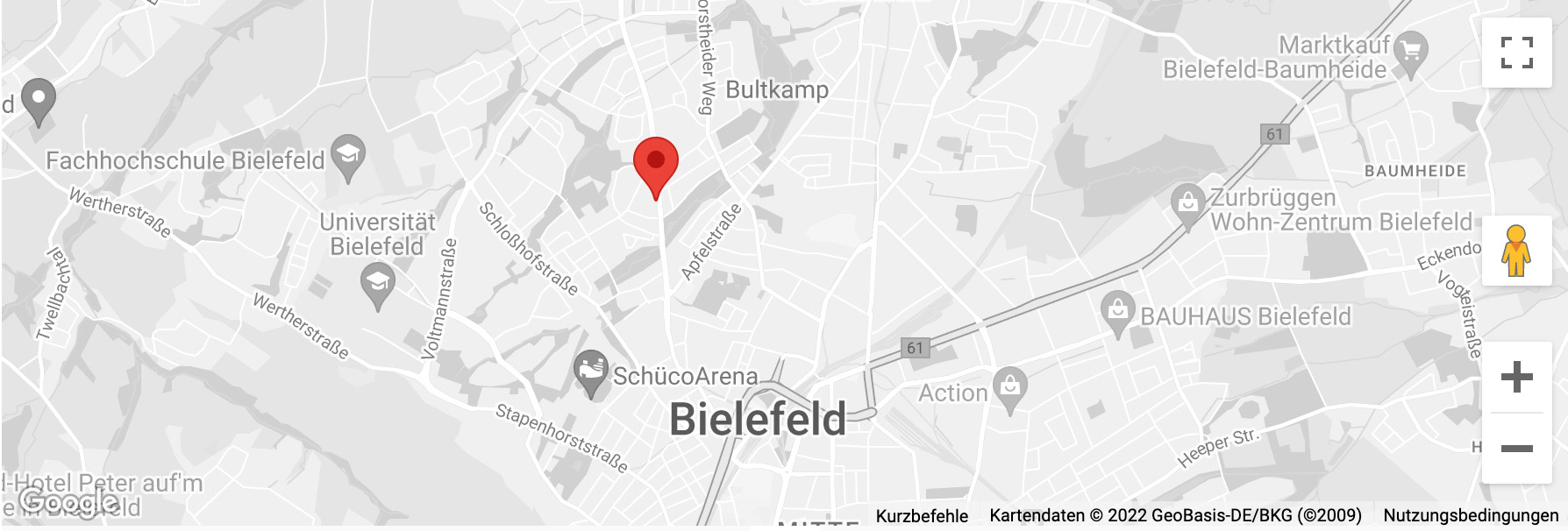 Anfahrt Gebfra Bielefeld